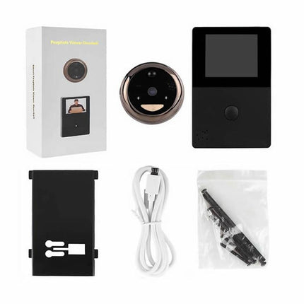 Smart Wifi Video Doorbell With 2.8 Oled Screen 1.0Mp Camera And 32Gb Tf Card Support