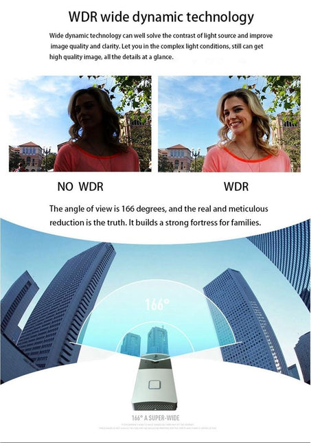 Smart Wifi Video Doorbell With Night Vision & Pir Detection - Silver