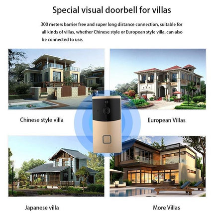 Smart Wifi Video Doorbell With Night Vision & Pir Detection - Silver