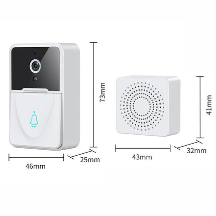 Smart Video Doorbell With Chime And Night Vision - White