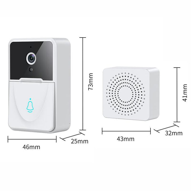Smart Video Doorbell With Chime And Night Vision - White