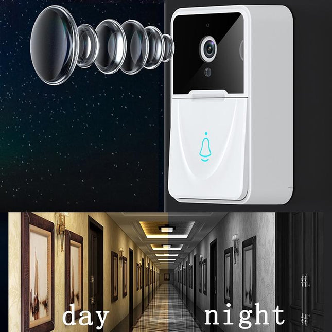 Smart Video Doorbell With Chime And Night Vision - White
