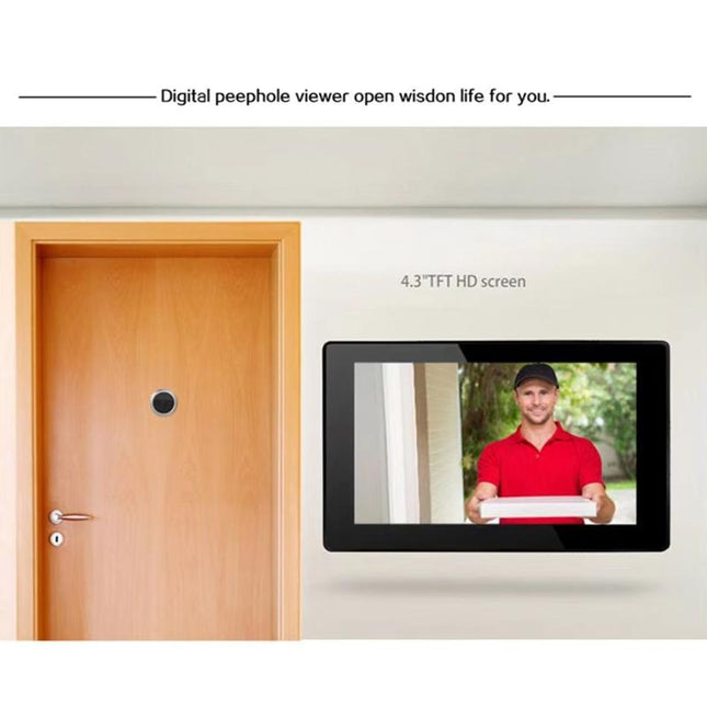 Waterproof 4.3 Digital Door Viewer With Ip55 Screen