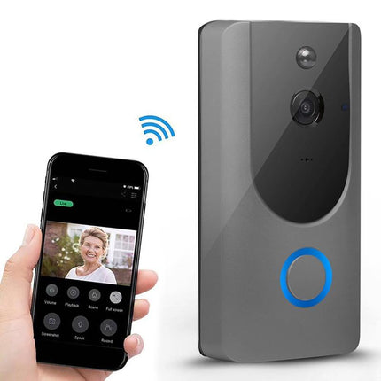 Smart Wifi Video Doorbell With Night Vision - Remote Monitoring