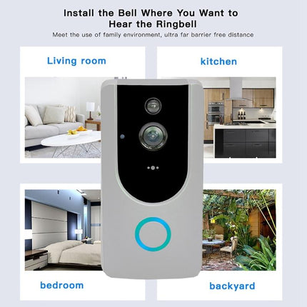 Smart Wifi Video Doorbell With Night Vision - Remote Monitoring