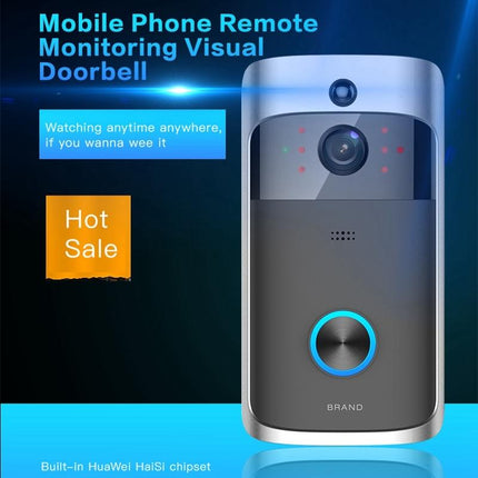 Smart Wifi Video Doorbell With Night Vision - Remote Monitoring