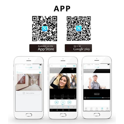 Smart Wifi Video Doorbell With Remote Monitoring & Voice Intercom - 720P 6400Mah Black