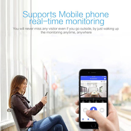 Waterproof Wifi Door Camera With Night Vision - 1080P