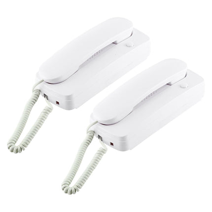 High-Definition Wired Intercom Doorphone - Two-Way Communication White