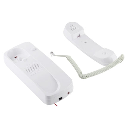 High-Definition Wired Intercom Doorphone - Two-Way Communication White