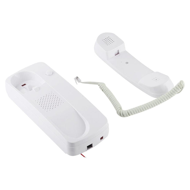 High-Definition Wired Intercom Doorphone - Two-Way Communication White