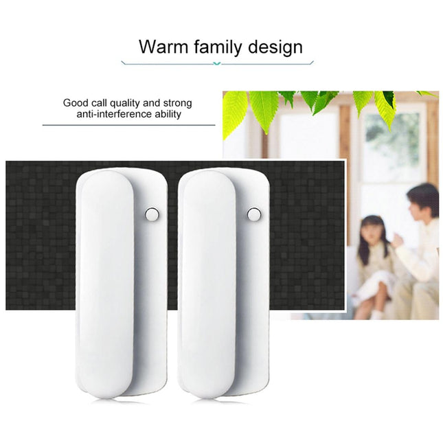 High-Definition Wired Intercom Doorphone - Two-Way Communication White