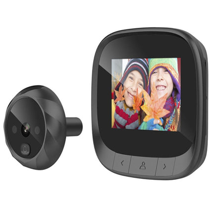 2.4 Tft Screen Digital Door Viewer With Infrared Night Vision & Wide Angle - Black