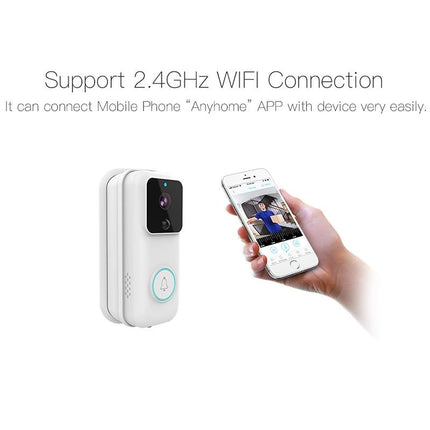 Smart Wifi Video Doorbell With App Control & Pir Detection - 720P