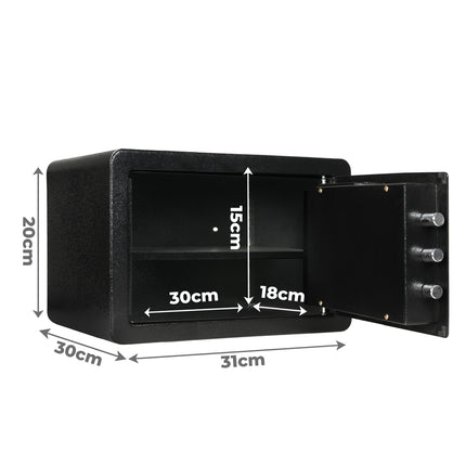 8.1L Digital Security Safe Box Fingerprint Key Lock
