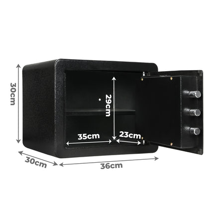 23.3L Digital Security Safe Box Fingerprint Key Lock