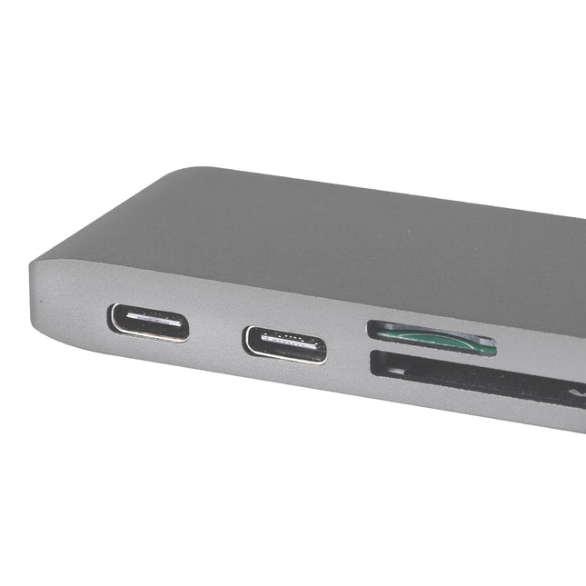 USB 3.0 Type-C HUB 6 Port Powered Adapter Grey