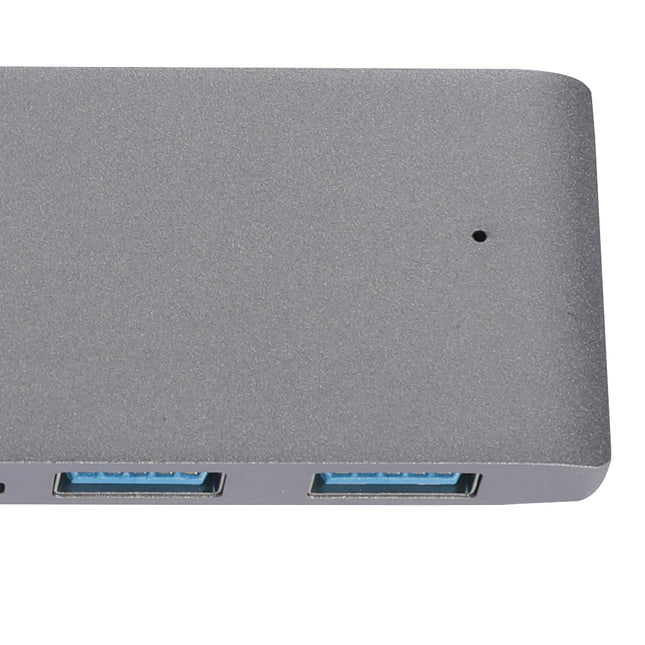 USB 3.0 Type-C HUB 6 Port Powered Adapter Grey