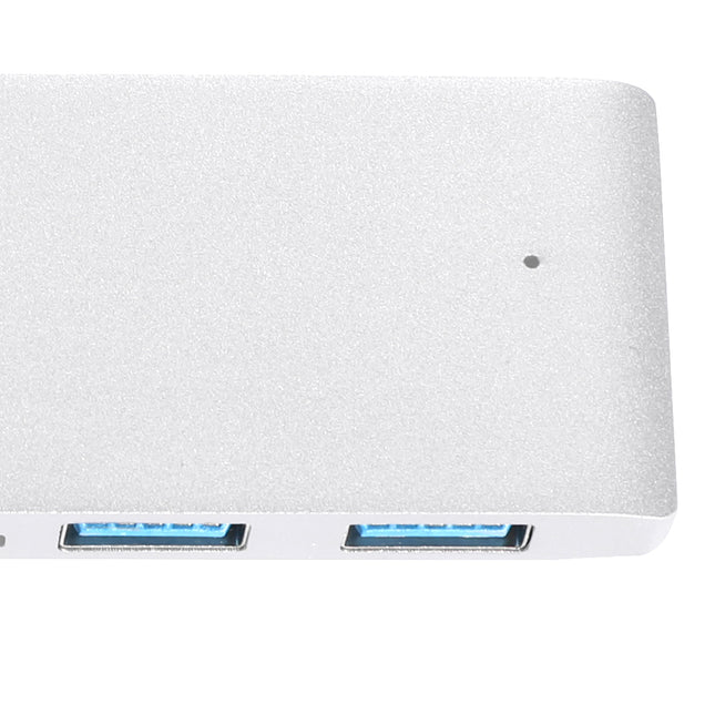 USB 3.0 Type-C HUB 6 Port Powered Adapter Silver